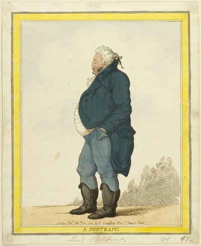 Un retrato: Lord Pomfret de Thomas Rowlandson
