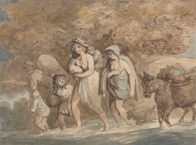 Un alfarero vuelve del mercado de Thomas Rowlandson