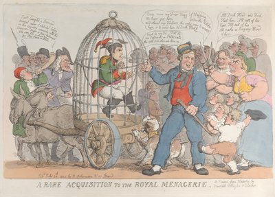 Una rara adquisición para la Real Menagerie, 28 de julio de 1815., 28 de julio de 1815 de Thomas Rowlandson