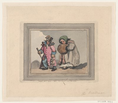 Un regreso de una visita, 3 de abril de 1798 de Thomas Rowlandson