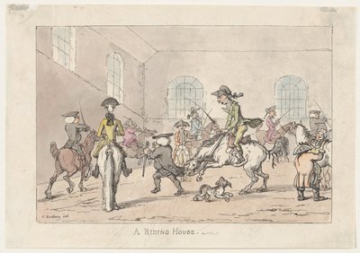 Una casa de equitación, 1799 de Thomas Rowlandson