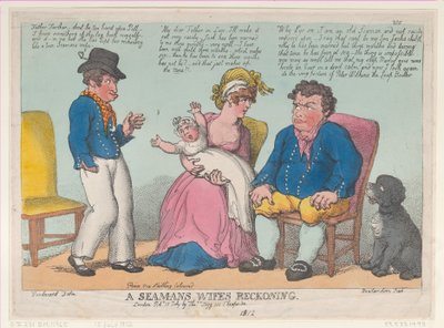 La cuenta de la esposa de un marinero, 15 de julio de 1812 de Thomas Rowlandson
