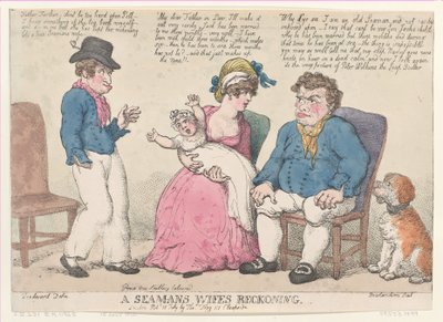 El Cálculo de la Esposa de un Marinero de Thomas Rowlandson