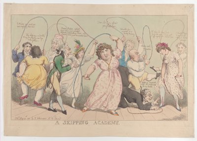 Una academia de saltos de Thomas Rowlandson