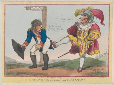 Un pasaporte español a Francia, 12 de septiembre de 1808 de Thomas Rowlandson