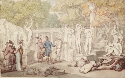 El patio de un escultor de Thomas Rowlandson