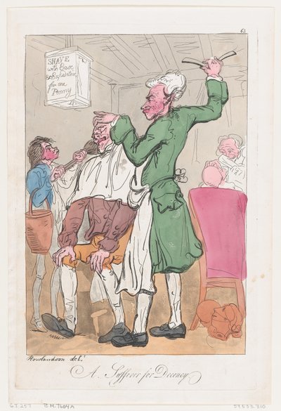 Un Sufridor por la Decencia, 20 de junio de 1789 de Thomas Rowlandson