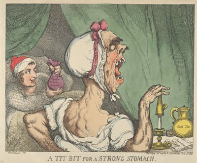 Un bocado para un estómago fuerte, 20 de junio de 1809 de Thomas Rowlandson