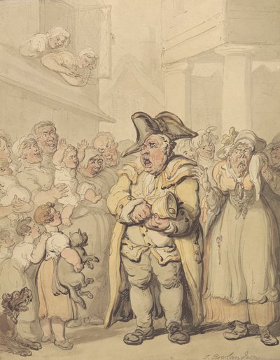 Un pregonero de Thomas Rowlandson
