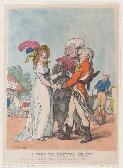 Un viaje a Gretna Green, 1803 de Thomas Rowlandson
