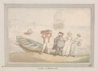 Una vista de Blackwall de Thomas Rowlandson