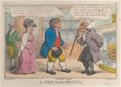 Una visita al doctor de Thomas Rowlandson