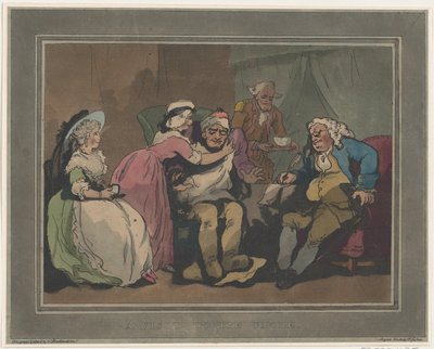 Una visita al tío, 20 de diciembre de 1794 de Thomas Rowlandson