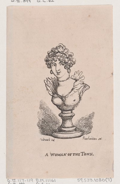 Una mujer de la ciudad, abril de 1808 de Thomas Rowlandson
