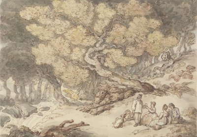 Un picnic de leñadores de Thomas Rowlandson