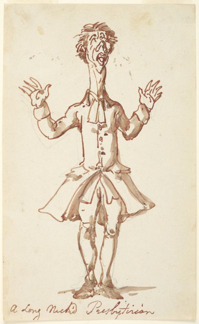 Un presbiteriano de cuello largo de Thomas Rowlandson