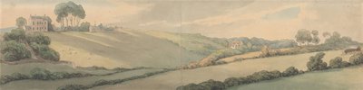 Las casas de campo del almirante Christian y del señor Lyson, en Cowes de Thomas Rowlandson
