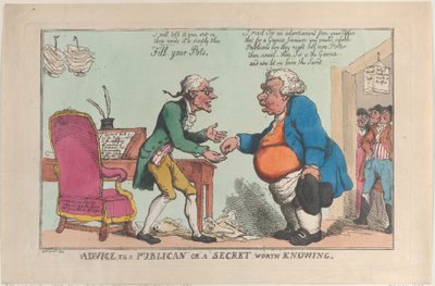 Consejo a un Tabernero, o un Secreto Digno de Saber, 1810 de Thomas Rowlandson