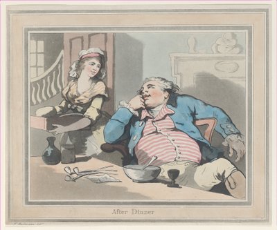Después de la cena, 1790 de Thomas Rowlandson