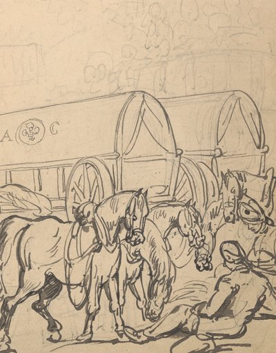 Dibujo del álbum de Thomas Rowlandson