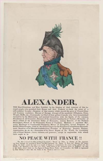Alejandro, abril de 1814 de Thomas Rowlandson