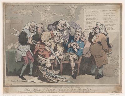 Amputación, 17 de febrero de 1786 de Thomas Rowlandson
