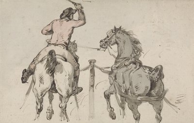 Un postillón inglés, c.1785 de Thomas Rowlandson
