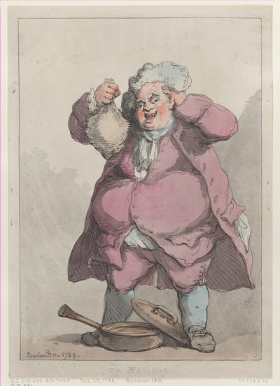 Un epicúreo, reeditado 1801 de Thomas Rowlandson