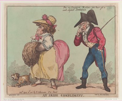 Un cumplido irlandés, 30 de abril de 1800 de Thomas Rowlandson