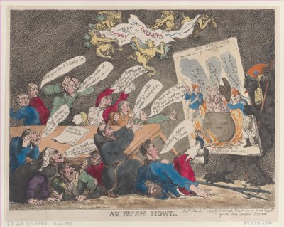 Un lamento irlandés de Thomas Rowlandson