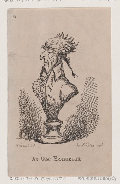 Un Viejo Soltero, 1808 de Thomas Rowlandson