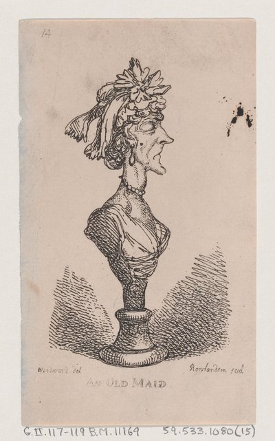 Una solterona de Thomas Rowlandson
