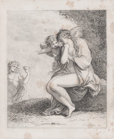 Ariadna en Naxos abordada por Baco, ca. 1790 de Thomas Rowlandson