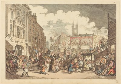 Feria de Bartholomew de Thomas Rowlandson