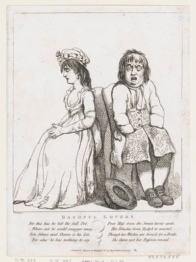 Amantes tímidos, 15 de marzo de 1798 de Thomas Rowlandson