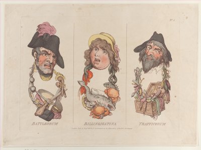 Battleorum, Billingsgatina, Trafficorum, 15 de agosto de 1800 de Thomas Rowlandson