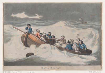 Bahía de Vizcaya, septiembre de 1789 de Thomas Rowlandson