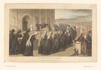 El funeral de Syntax de Thomas Rowlandson