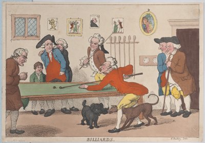 Billar, 1 de marzo de 1803 de Thomas Rowlandson
