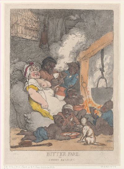 Amargo festín o barrenderos regocijándose, 1812 de Thomas Rowlandson