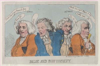 Lealtad azul y buff, 31 de diciembre de 1788 de Thomas Rowlandson