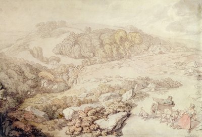 Bodmin Moor, norte de Cornwall, c.1825 de Thomas Rowlandson