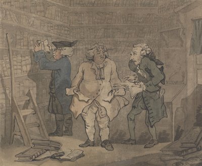 Librero y autor de Thomas Rowlandson