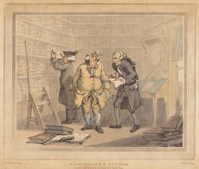 Librero y autor de Thomas Rowlandson