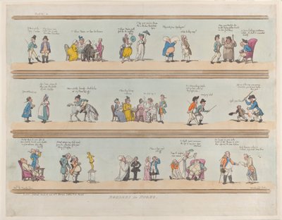Bordes para Habitaciones, Placa 3, 30 de marzo de 1799 de Thomas Rowlandson