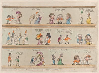 Bordes para habitaciones, Placa 4, 1 de abril de 1799 de Thomas Rowlandson