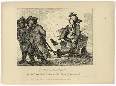 Viaje de Boswell por las Hébridas: Frontispiece de Thomas Rowlandson