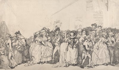 Tumbonas para el vestíbulo de Box de Thomas Rowlandson