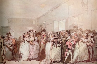 Box Lobby Loungers de 1785, c1785 de Thomas Rowlandson