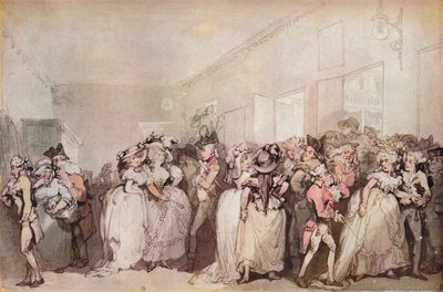 Holgazanes del vestíbulo de la caja de 1785, c1785 de Thomas Rowlandson